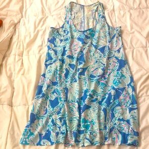 Lilly Pulitzer MELLE DRESS Blue Haven Pop Up Into the Deep